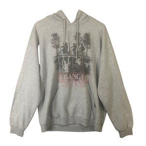 Stranger Things Netflix Hoodie Gray Men’s Size XL GUC